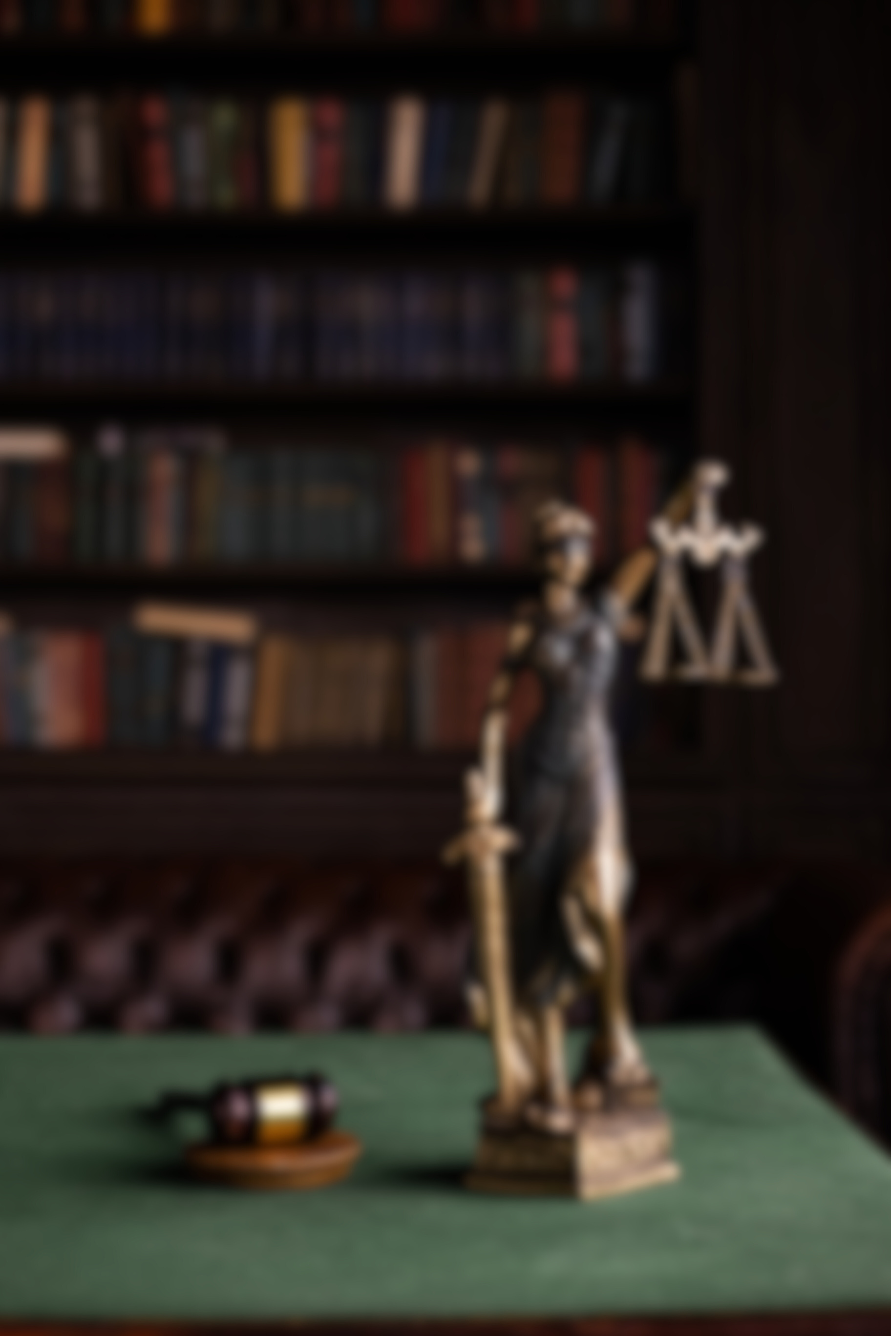 Lady Justice and a Gavel